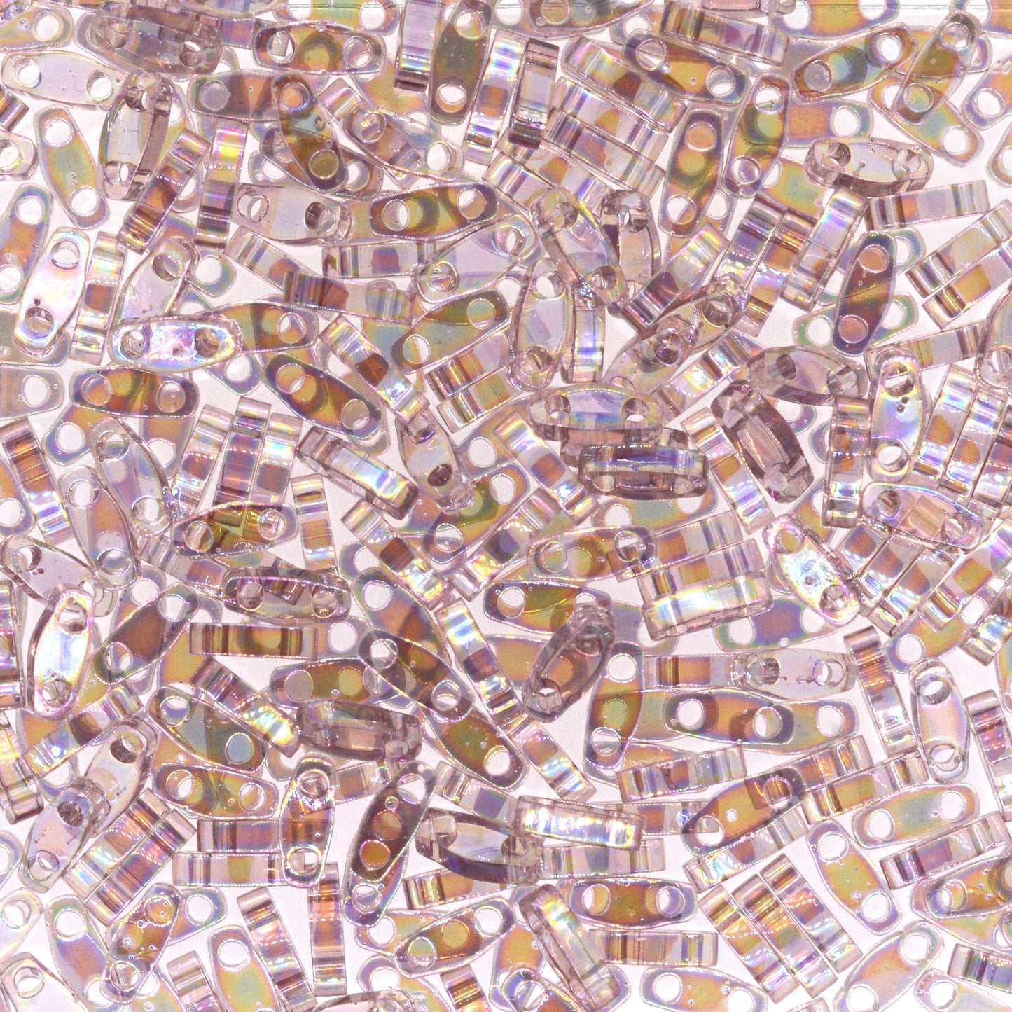 MIYUKI Quarter Tila Bead - QTL 256 - Transparent Smoky Amethyst AB - 10 gms