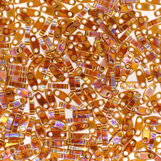 MIYUKI Quarter Tila Bead - QTL 257 - Transparent Topaz AB - 10 gms