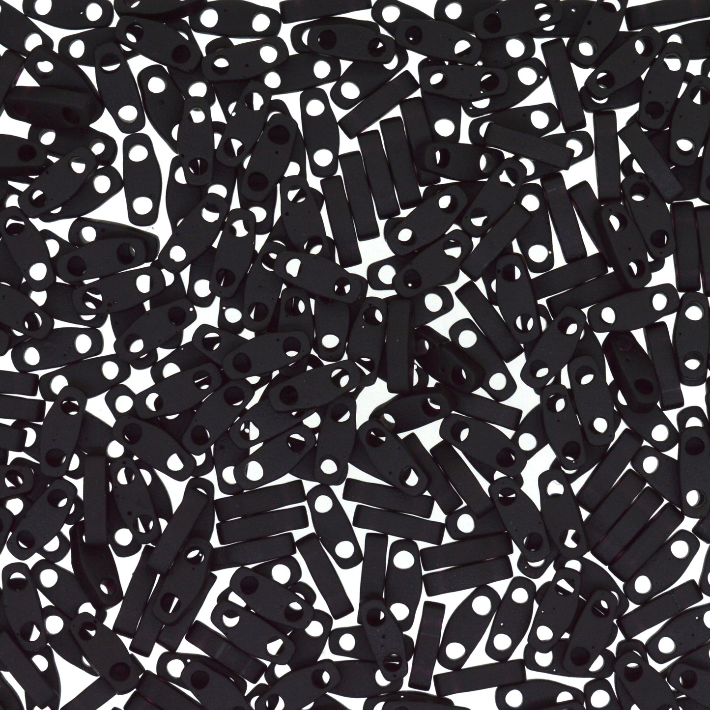 MIYUKI Quarter Tila Bead - QTL 401F - Matte Black - 10 gms