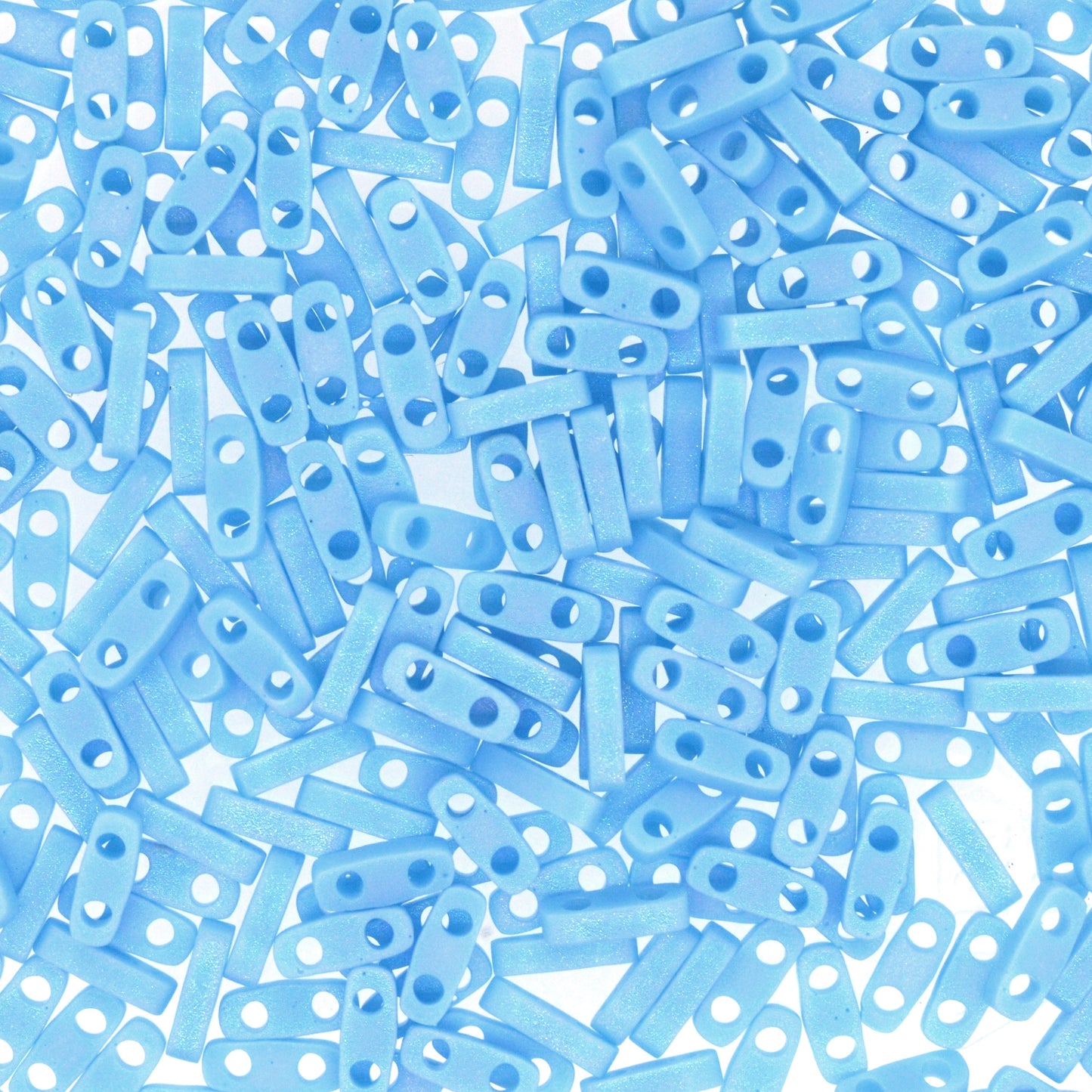 MIYUKI Quarter Tila Bead - QTL 413FR - Matte Opaque Turquoise Blue - 10 gms