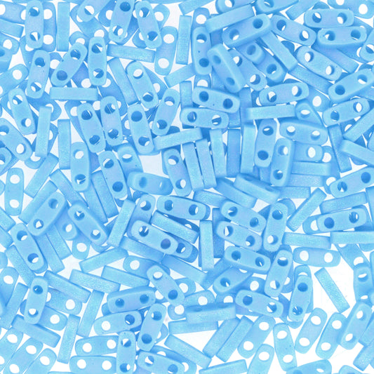 MIYUKI Quarter Tila Bead - QTL 413FR - Matte Opaque Turquoise Blue - 10 gms