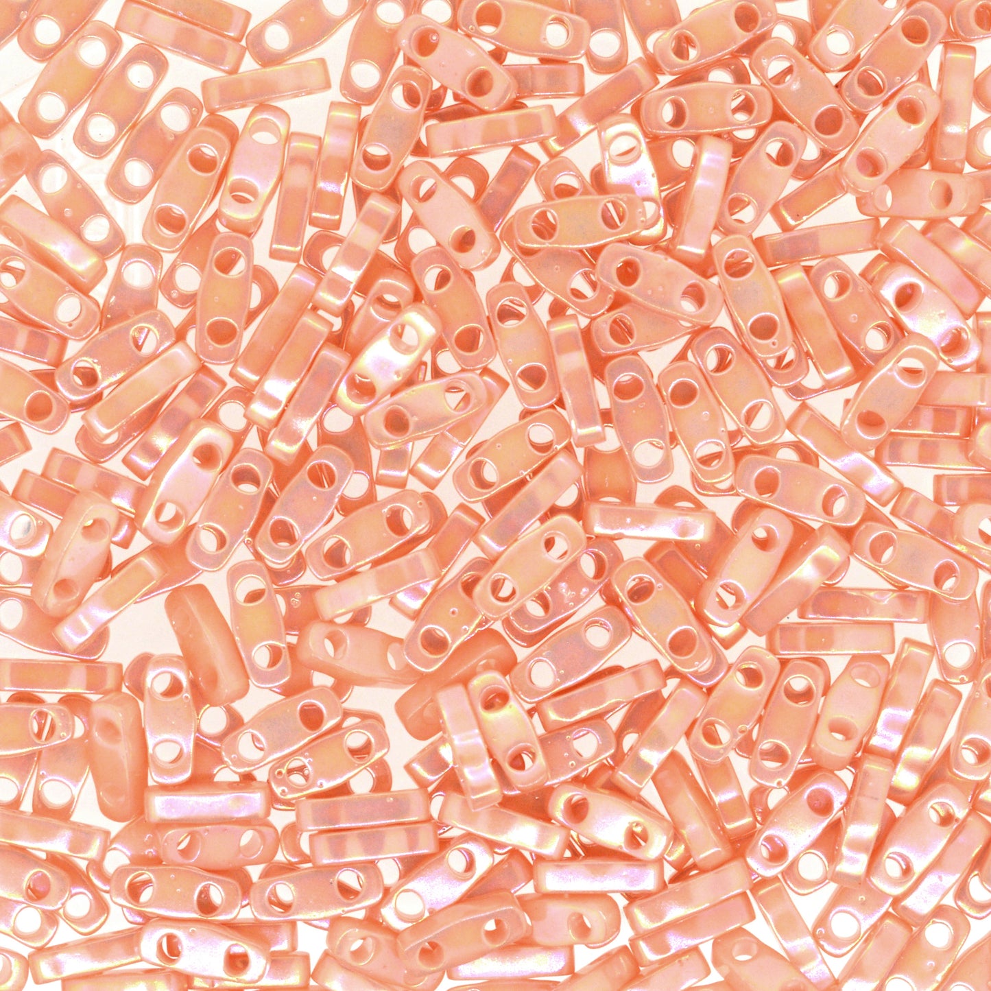 MIYUKI Quarter Tila Bead - QTL 596 - Semi Matte Opaque Salmon - 10 gms