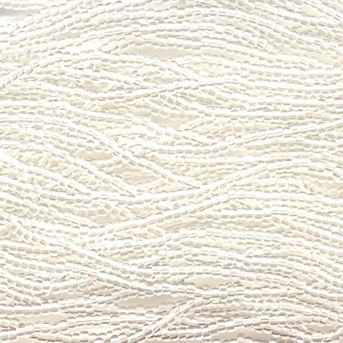 Preciosa #11 Seed Bead Hanks - Crystal - 18 grams approx