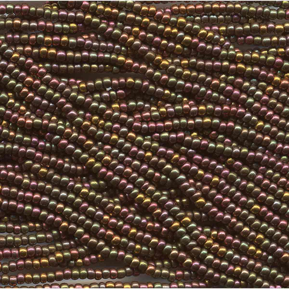 Preciosa #11 Seed Bead Hanks - Dark Bronze - 18 grams
