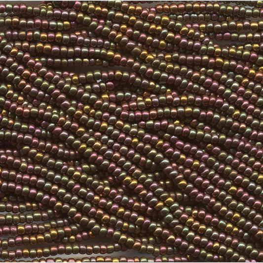 Preciosa #11 Seed Bead Hanks - Dark Bronze - 18 grams