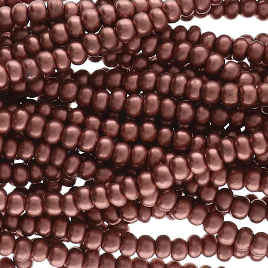 Preciosa #11 Seed Bead Hanks - Bronze Copper - 18 grams