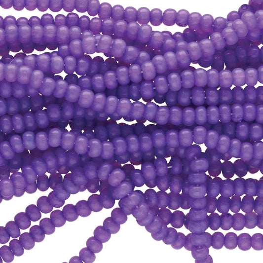 Preciosa #11 Seed Bead Hanks - Amethyst Opal Solgel - 18 grams