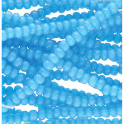 Preciosa #11 Seed Bead Hanks - Aqua Opal Solgel - 18 grams