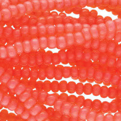 Preciosa #11 Seed Bead Hanks - Salmon Opal Solgel - 18 grams
