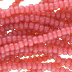 Preciosa #11 Seed Bead Hanks - Rose Opal Solgel - 18 grams