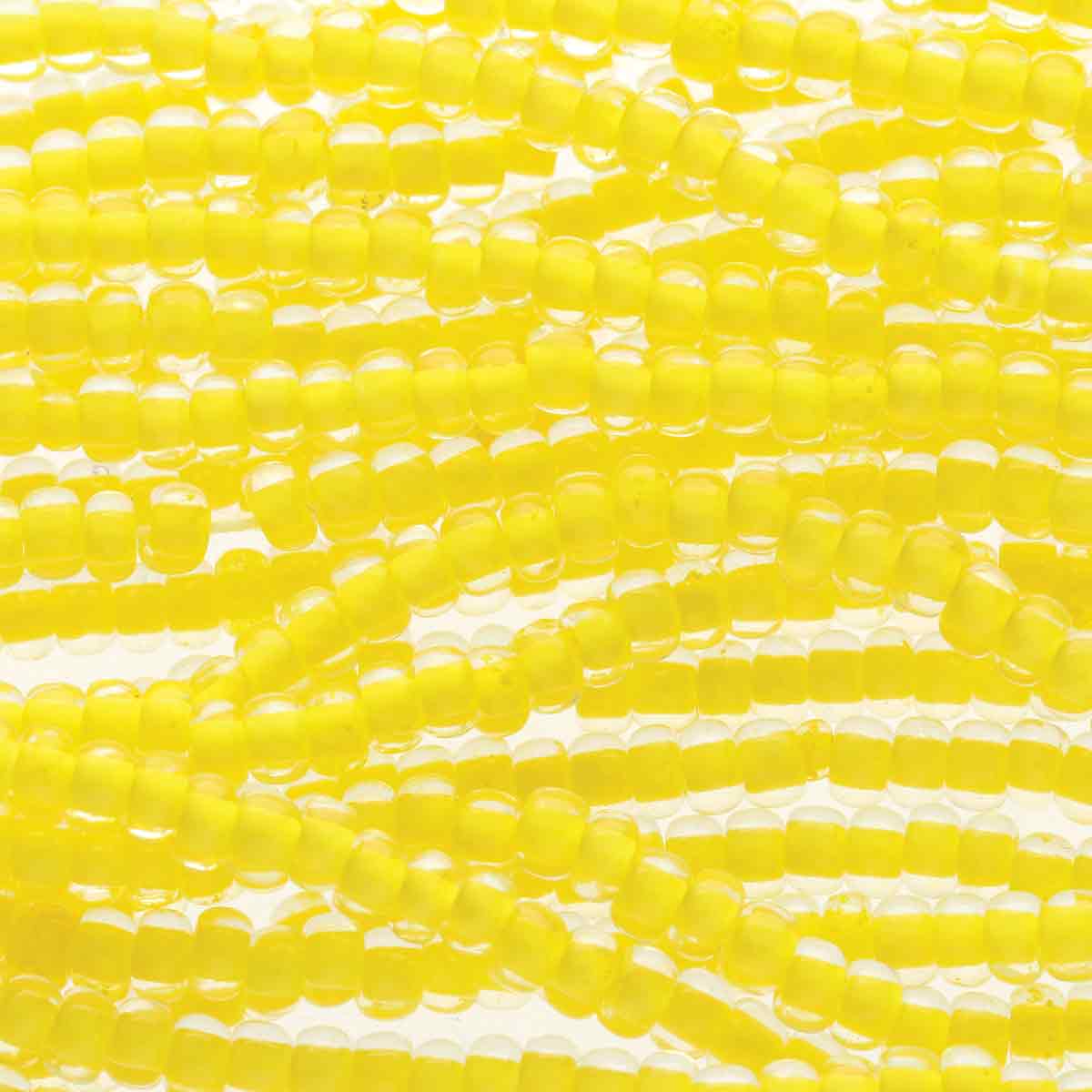 Preciosa #11 Seed Bead Hanks - Terra Intensive Yellow - 18 grams