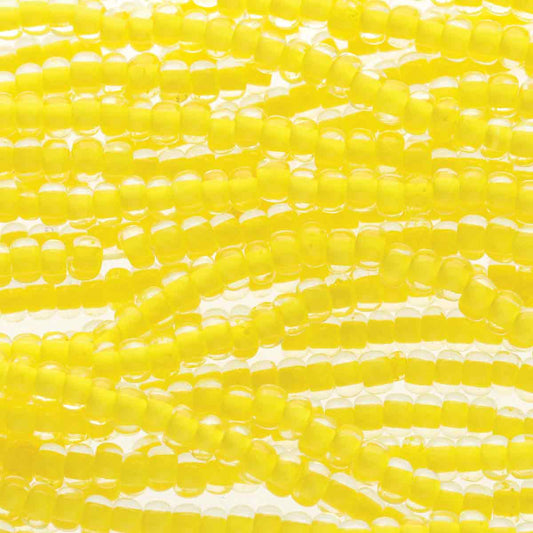 Preciosa #11 Seed Bead Hanks - Terra Intensive Yellow - 18 grams
