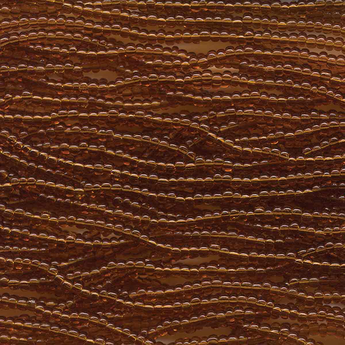 Preciosa #11 Seed Bead Hanks - Medium Topaz - 18 grams approx