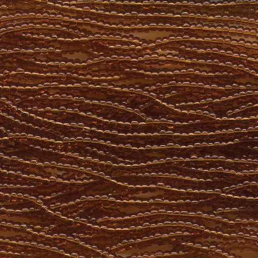 Preciosa #11 Seed Bead Hanks - Medium Topaz - 18 grams approx