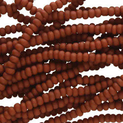 Preciosa #11 Seed Bead Hanks - Brown Matte - 18 grams
