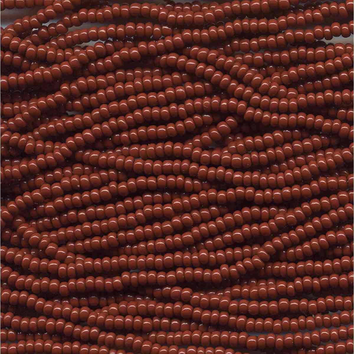 Preciosa #11 Seed Bead Hanks - Brown Opaque - 18 grams