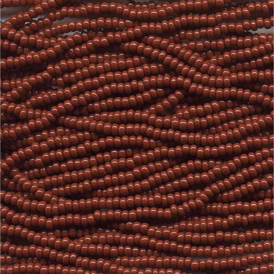Preciosa #11 Seed Bead Hanks - Brown Opaque - 18 grams