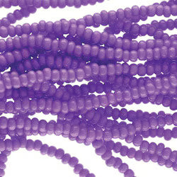 Preciosa #11 Seed Bead Hanks - Opaque Dyed Violet - 18 grams