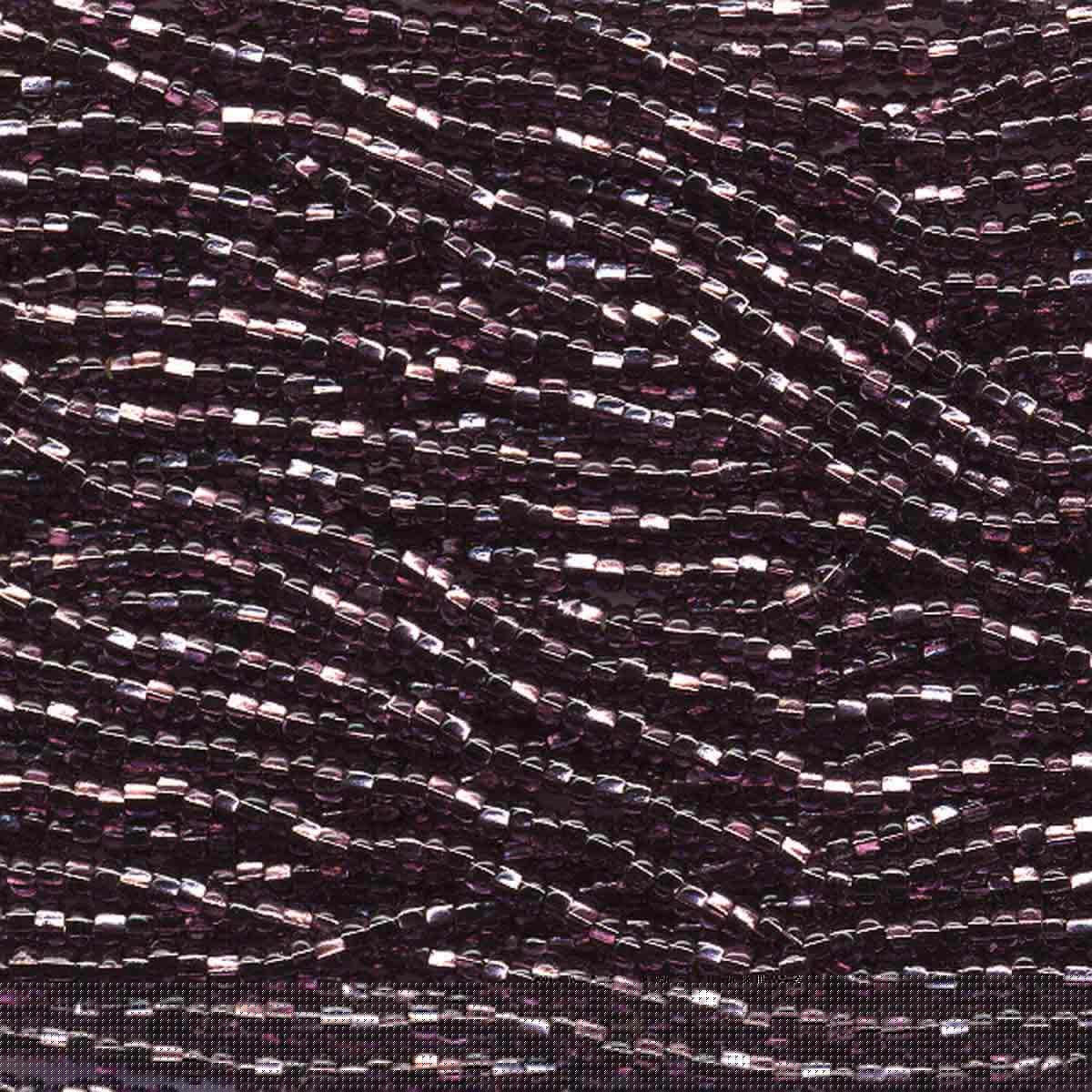 Preciosa #11 Seed Bead Hanks - Amethyst Silver Lined - 18 grams