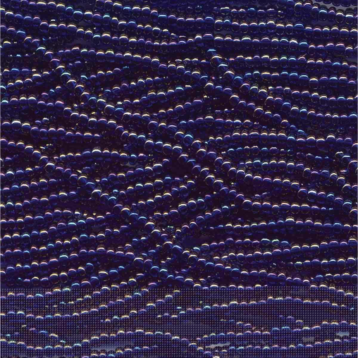 Preciosa #11 Seed Bead Hanks - Dark Sapphire AB - 18 grams