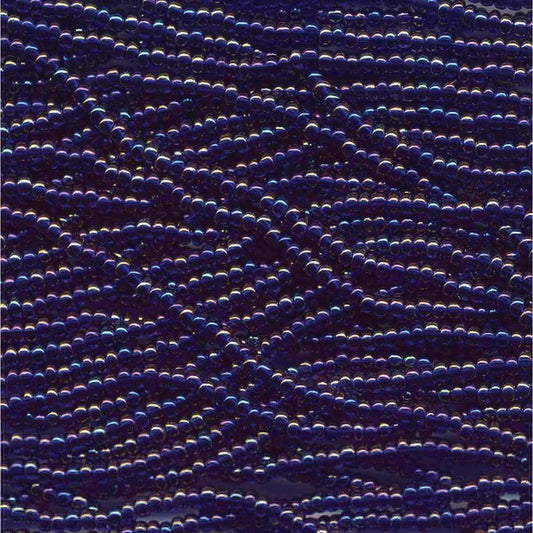 Preciosa #11 Seed Bead Hanks - Dark Sapphire AB - 18 grams