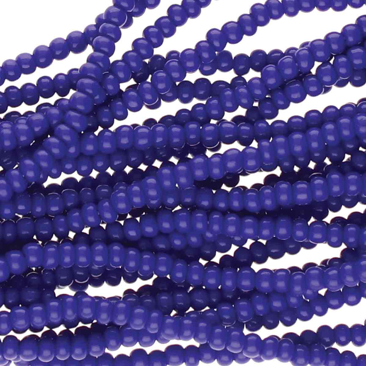 Preciosa #11 Seed Bead Hanks - Blue Opaque - 18 grams