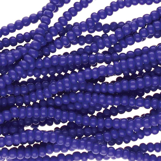 Preciosa #11 Seed Bead Hanks - Blue Opaque - 18 grams