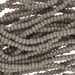 Preciosa #11 Seed Bead Hanks - Opaque Grey - 18 grams