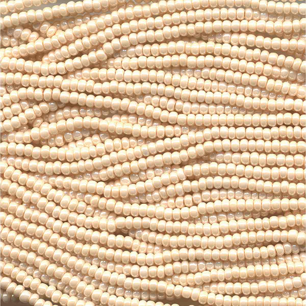 Preciosa #11 Seed Bead Hanks - Eggshell - 18 grams
