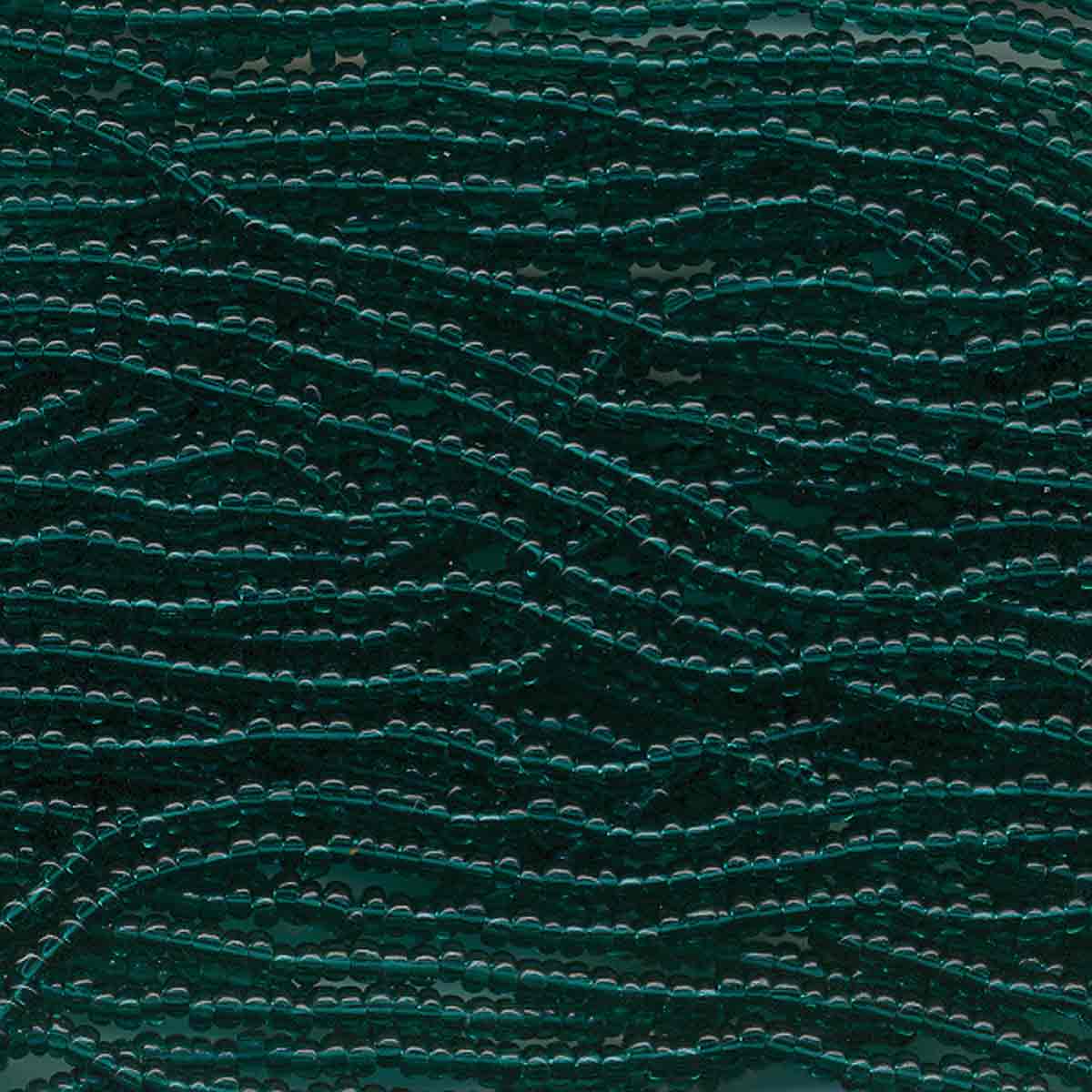 Preciosa #11 Seed Bead Hanks - Emerald - 18 grams approx