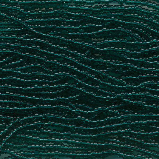 Preciosa #11 Seed Bead Hanks - Emerald - 18 grams approx