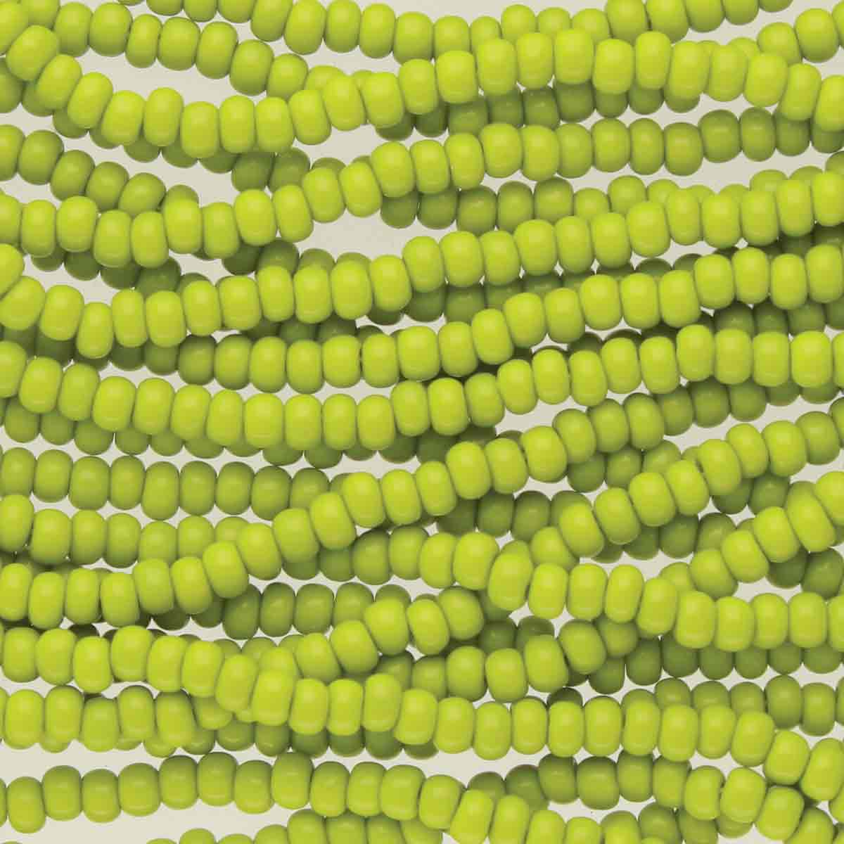 Preciosa #11 Seed Bead Hanks - Opaque Olive - 18 grams approx