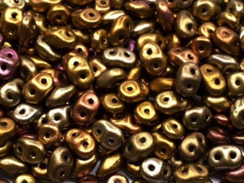 Matubo Superduo - 00030-01610 - Crystal Gold Rainbow - 10 gms