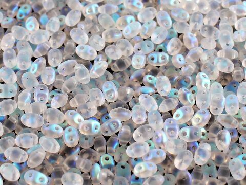 Matubo Superduo - 00030-28771- Crystal AB Matte - 10 gms