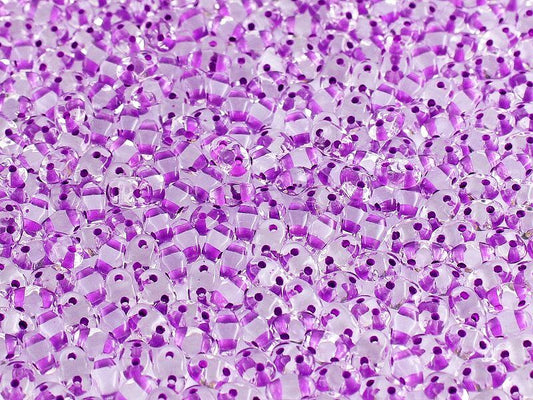 Matubo Superduo - 00030-44829 - Crystal Dark Violet Lined - 10 gms