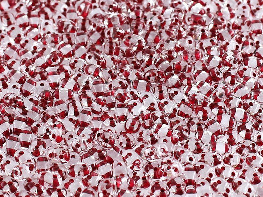 Matubo Superduo - 00030-44898 - Crystal Dark Red Lined - 10 gms
