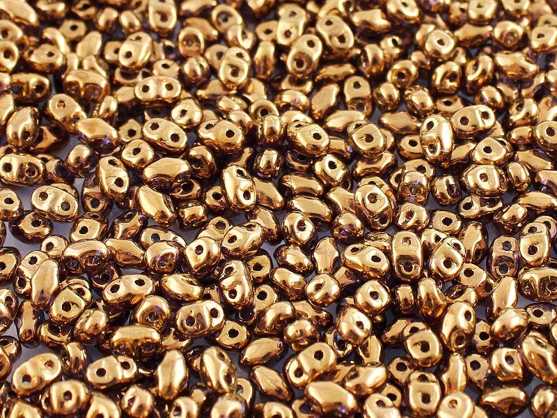 Matubo Superduo - 00030-90215 - Crystal Gold Bronze - 10 gms