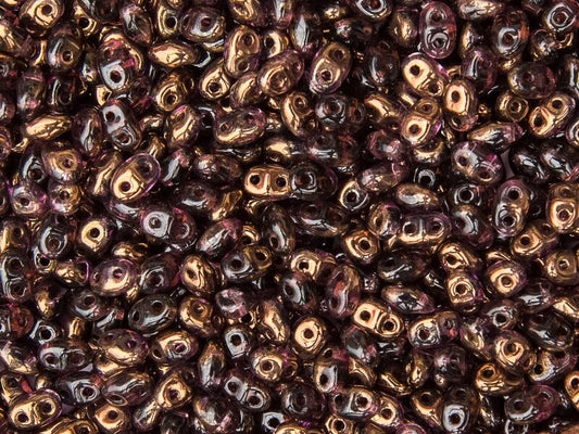 Matubo Superduo - 20060-14215 - Amethyst Semi Bronze Luster - 10 gms