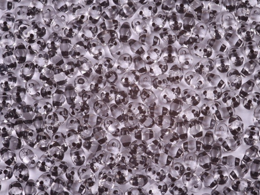 Matubo Superduo - 00030-44849 - Crystal Jet Lined - 10 gms