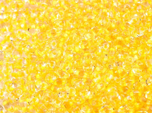 Matubo Superduo - 00030-44886 - Crystal Yellow Lined - 10 gms