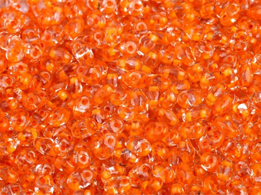 Matubo Superduo - 00030-44887 - Crystal Light Topaz Lined - 10 gms