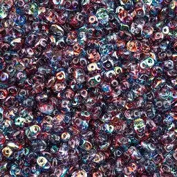Matubo Superduo - Summer Rainbow Dark Violet - 10 grams