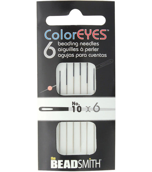 Color Eyes - Beading Needles - Size 10 - Pack 6