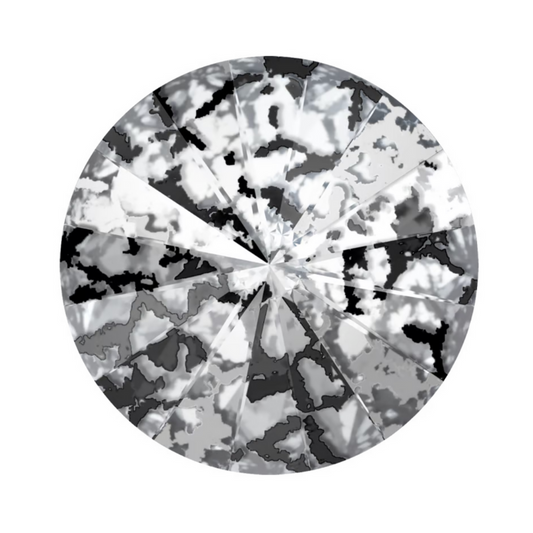 Swarovski 1122 Rivoli - Black Patina