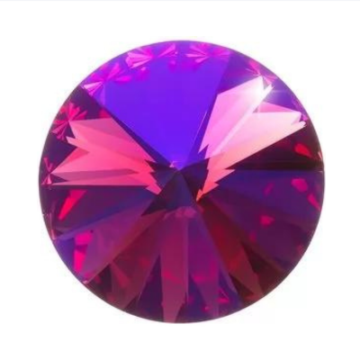 Swarovski 1122 Rivoli - Fuchsia Glacier Blue