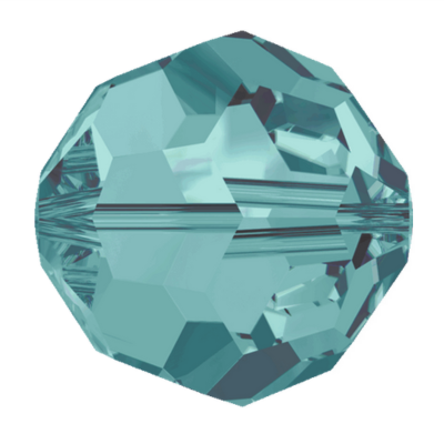 Swarovski 5000 Round - 8mm - Blue Zircon - 10 pcs