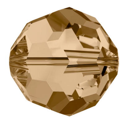 Swarovski 5000 Round - 8mm - Golden Shadow - 10 pcs