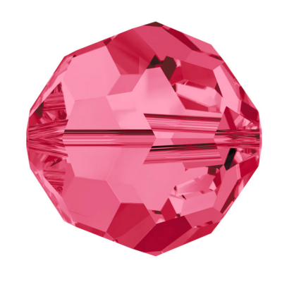 Swarovski 5000 Round - 8mm - Indian Pink - 10 pcs