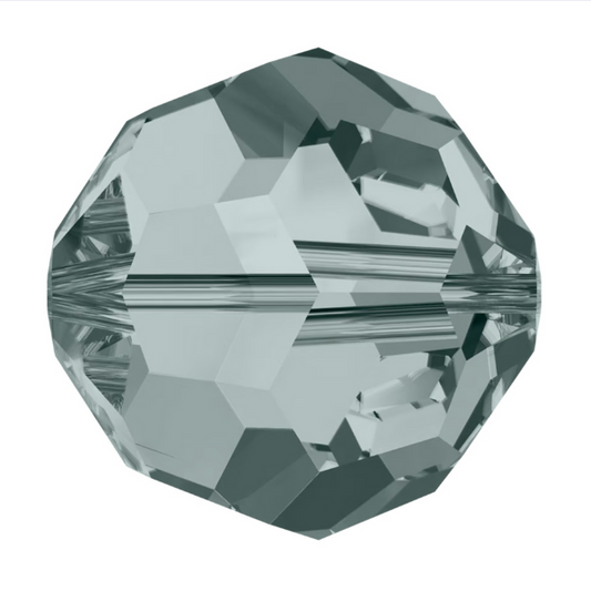 Swarovski 5000 Round - 6mm - Black Diamond - 20 pcs