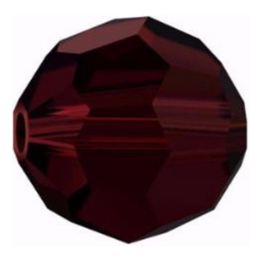 Swarovski 5000 Round - 6mm - Garnet - 20 pcs